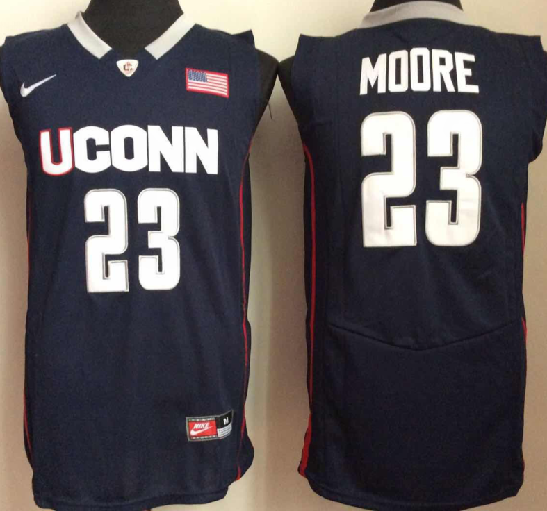 NCAA Men Uconn Huskies 23 moore Blue